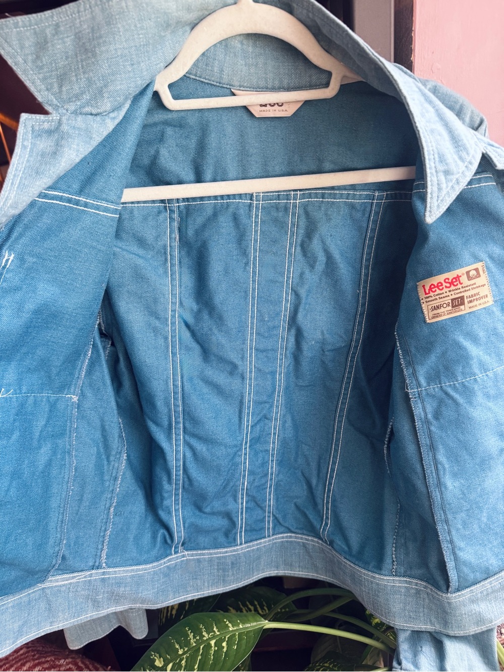 DEADSTOCK 1970 LEE Denim Jean Shirt-Jacket w/Dagger Collar "NOS" + ORIGINAL TAG - Picture 9 of 16